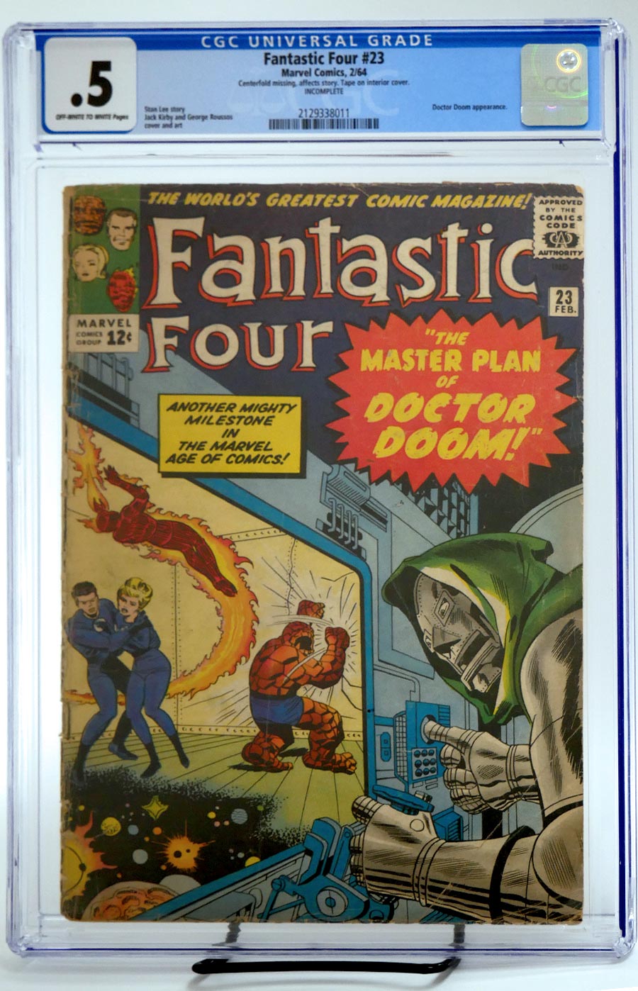 Fantastic Four #23 Cover B CGC .5