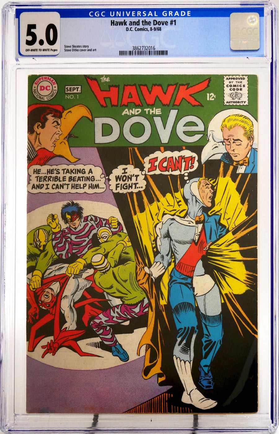 Hawk And The Dove #1 Cover B CGC 5.0