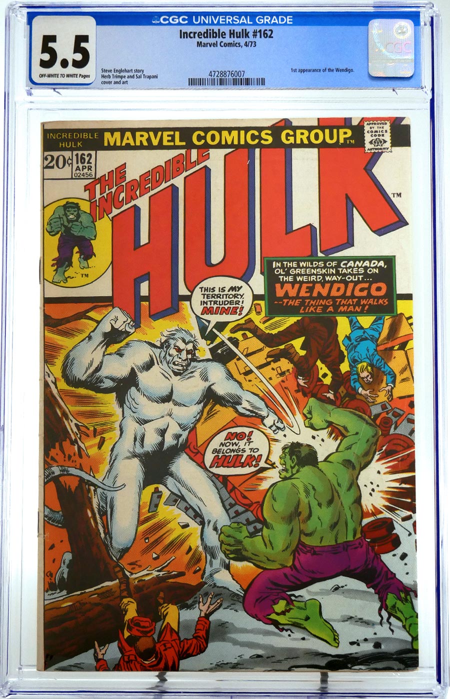 Incredible Hulk #162 Cover B CGC 5.5
