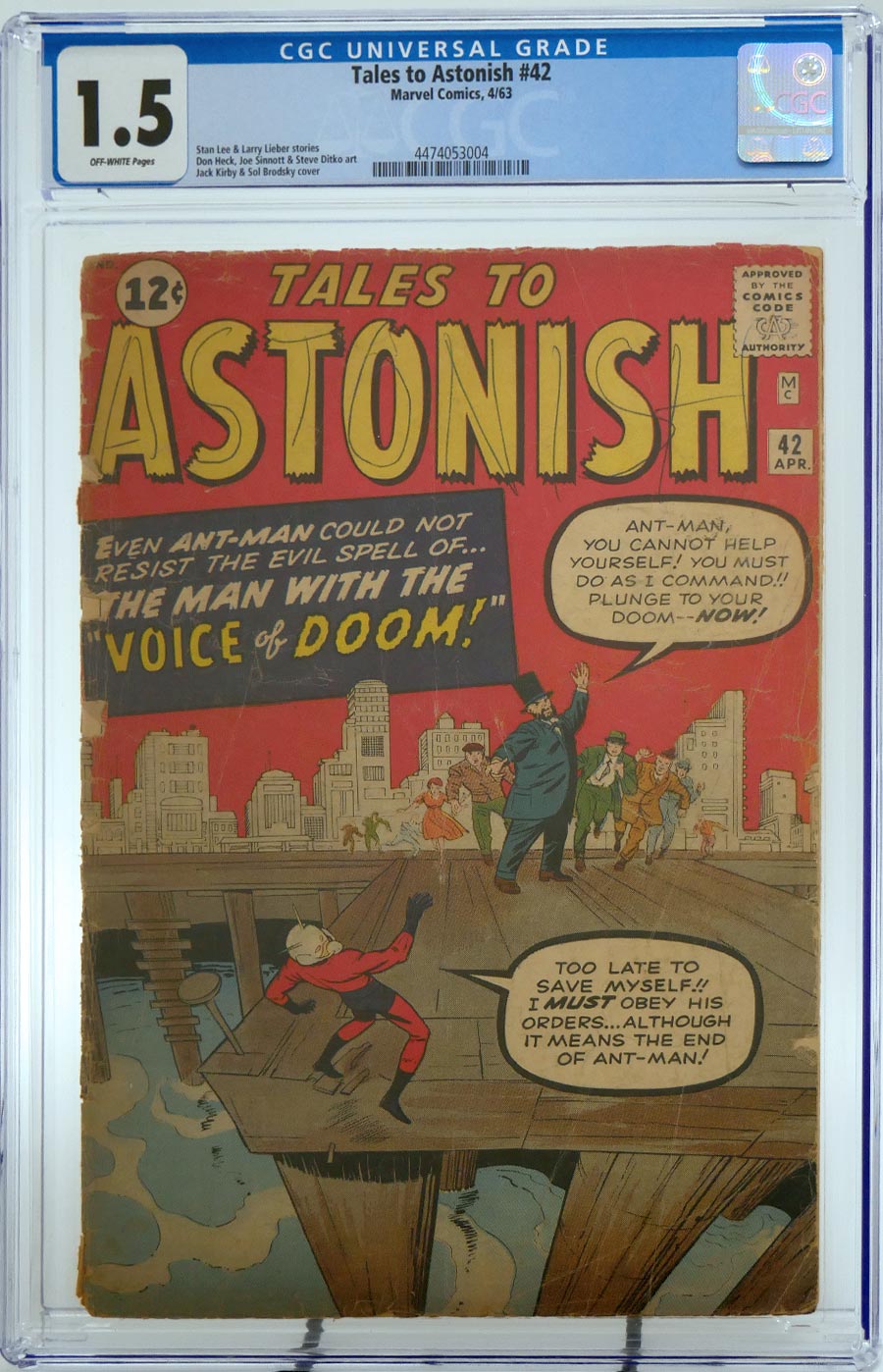 Tales To Astonish #42 Cover B CGC 1.5