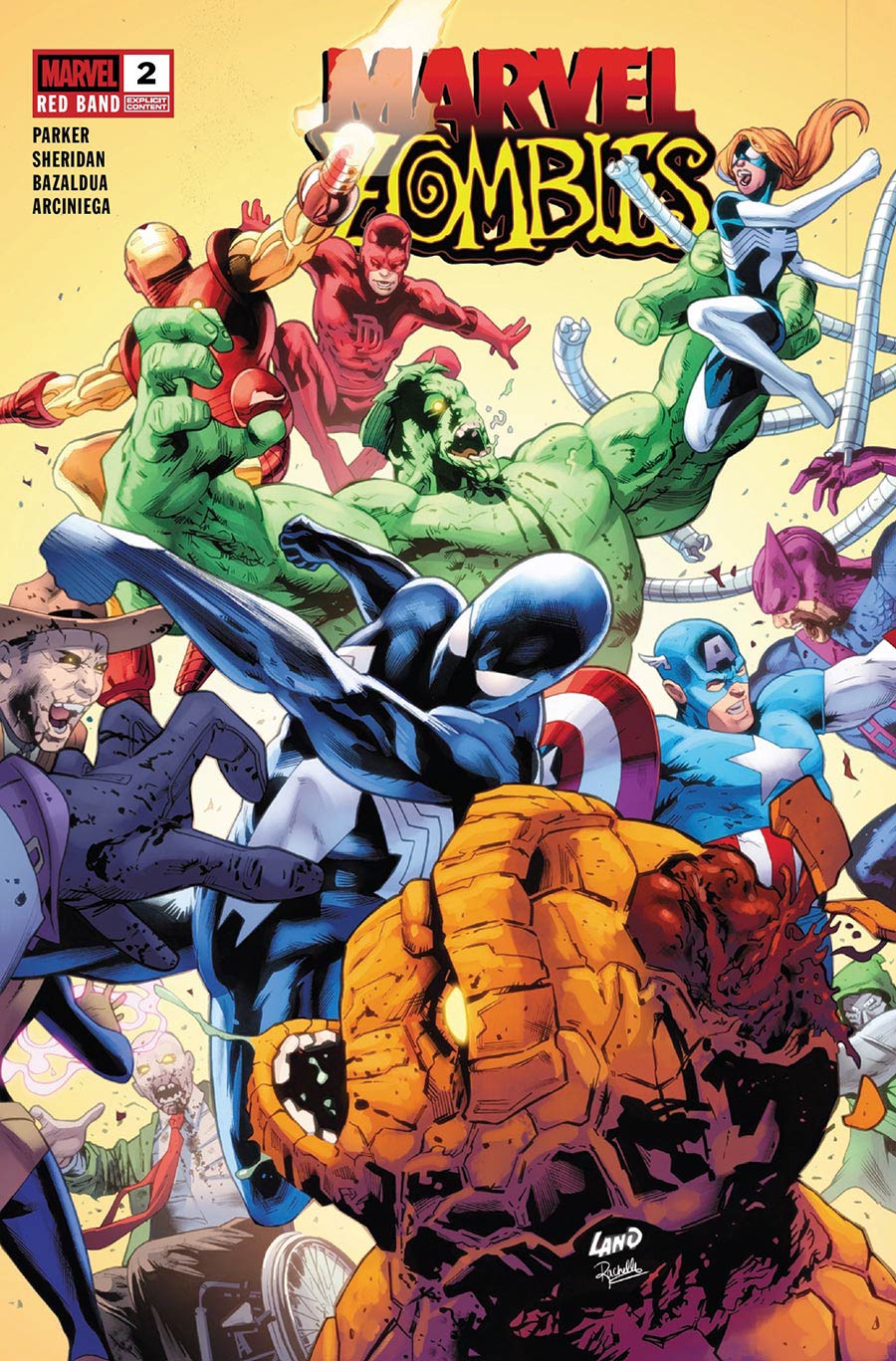 Marvel Zombies Red Band #2 Cover F Regular Greg Land Cover No Polybag