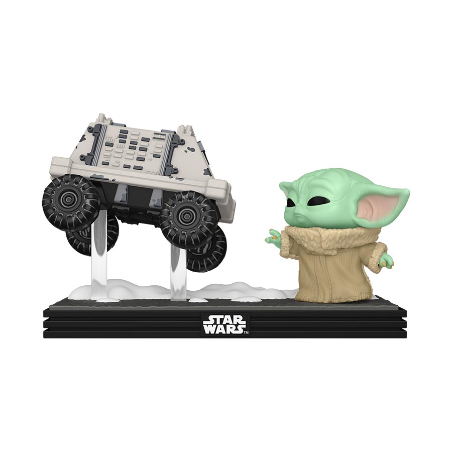 POP Moments Mandalorian & Grogu Grogu With Polar Mouse Droid Vinyl Bobble Head