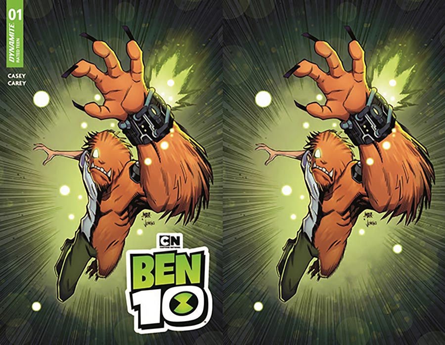 Ben 10 Vol 2 #1 Cover ZE & ZF Dynamite.com Exclusive Chris Imber Trade & Virgin Set 3 Wildmutt Variant Covers