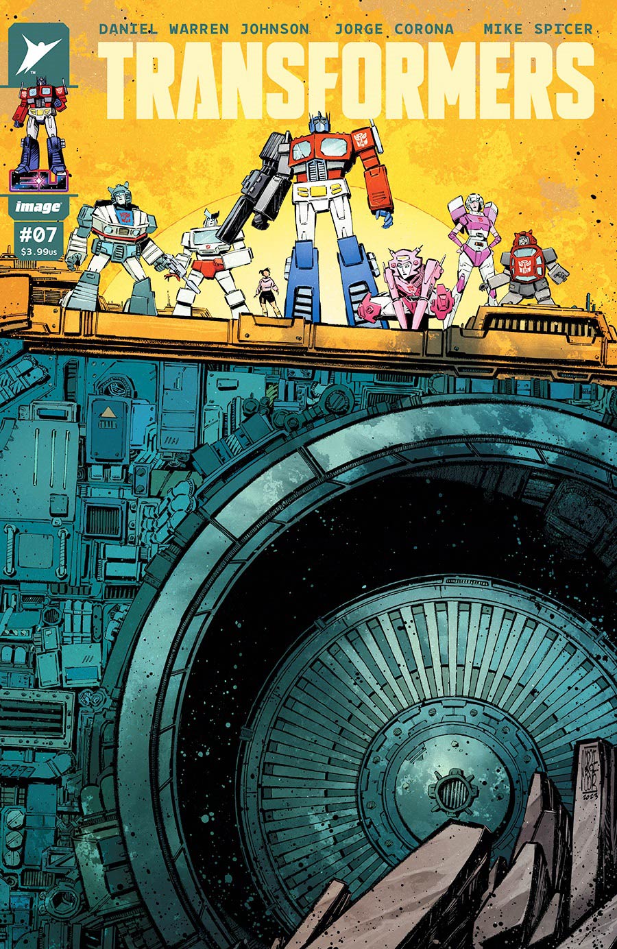 Transformers Vol 5 #7 Cover J Variant Jorge Corona & Mike Spicer Cover Signed By Daniel Warren Johnson With COA
