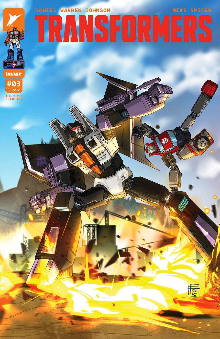 Transformers Vol 5 #3 Cover L 3rd Ptg Signed By Daniel Warren Johnson With COA