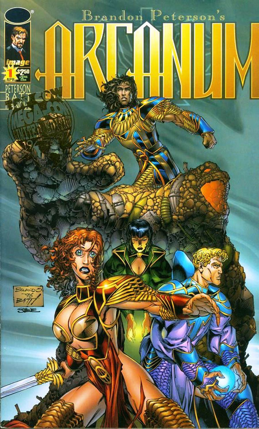 Arcanum #1 Cover C Mega Con Top Cow Limited Edition Gold Stamp Variant Cover