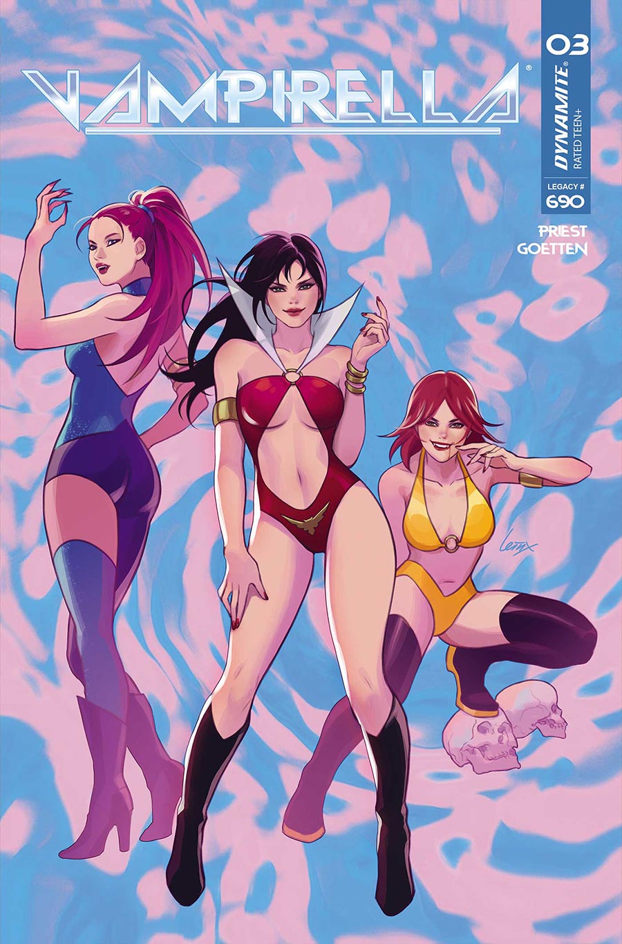 Vampirella Vol 10 #3 Cover M Variant Lesley Leirix Li K-Pop Homage Cover (#690)