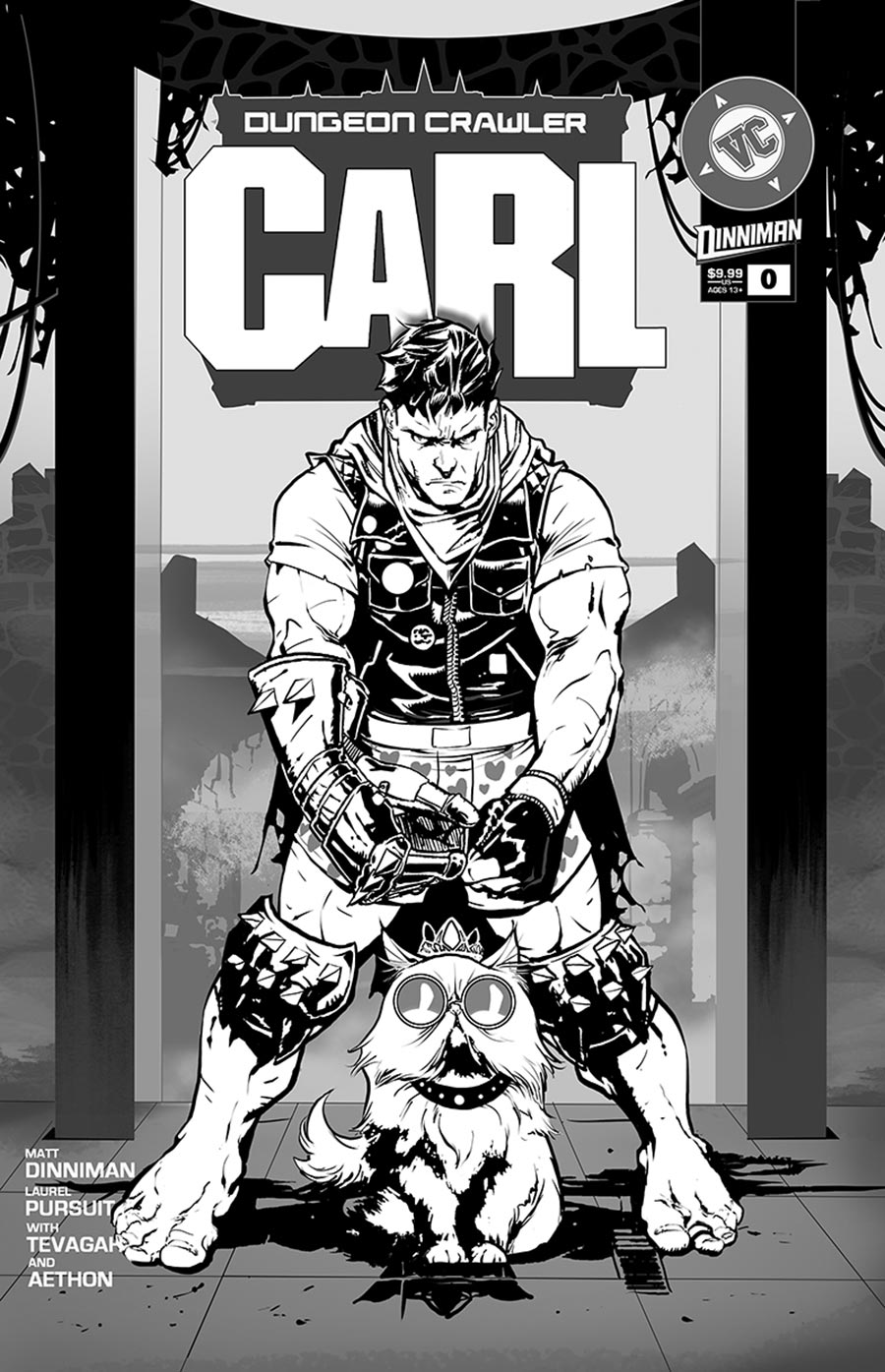 Dungeon Crawler Carl Special Edition #0 Cover B Variant Nathan Gooden Absolute Batman 1 Homage Black & White Cover
