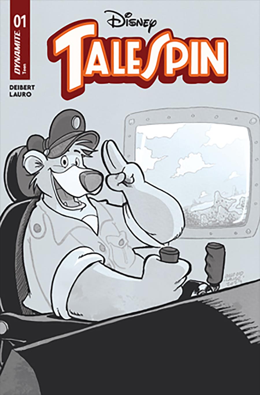 Disney Talespin #1 Cover R Incentive Carlo Lauro Line Art Cover