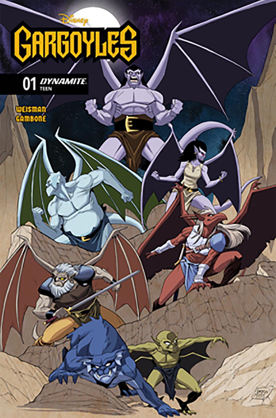 Gargoyles Vol 4 #1 Cover B Variant Drew Moss Cover
