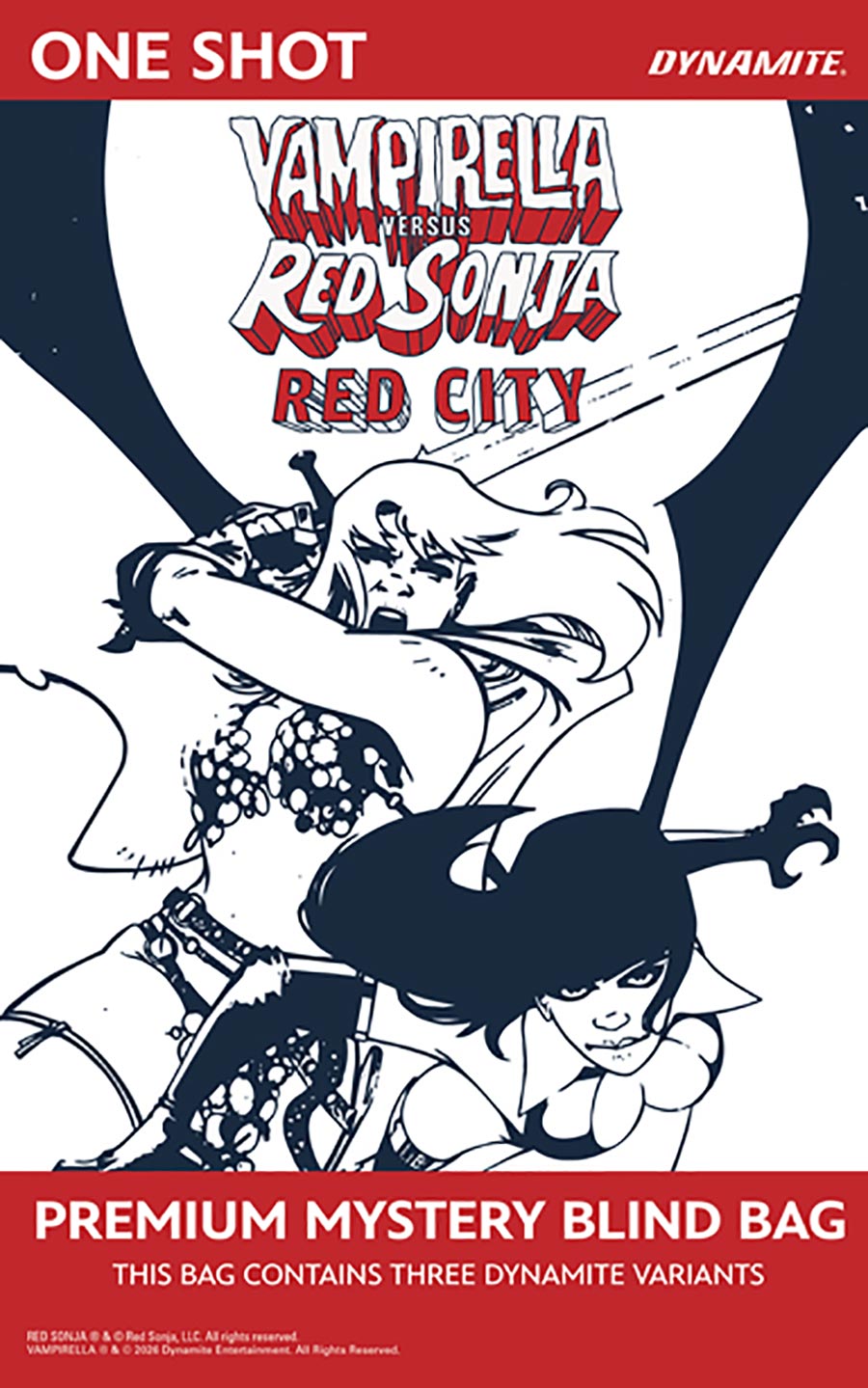 Vampirella vs Red Sonja Red City #1 (One Shot) Cover F Premium Mystery Blind Bag Cover (Filled Randomly With 3 Covers)