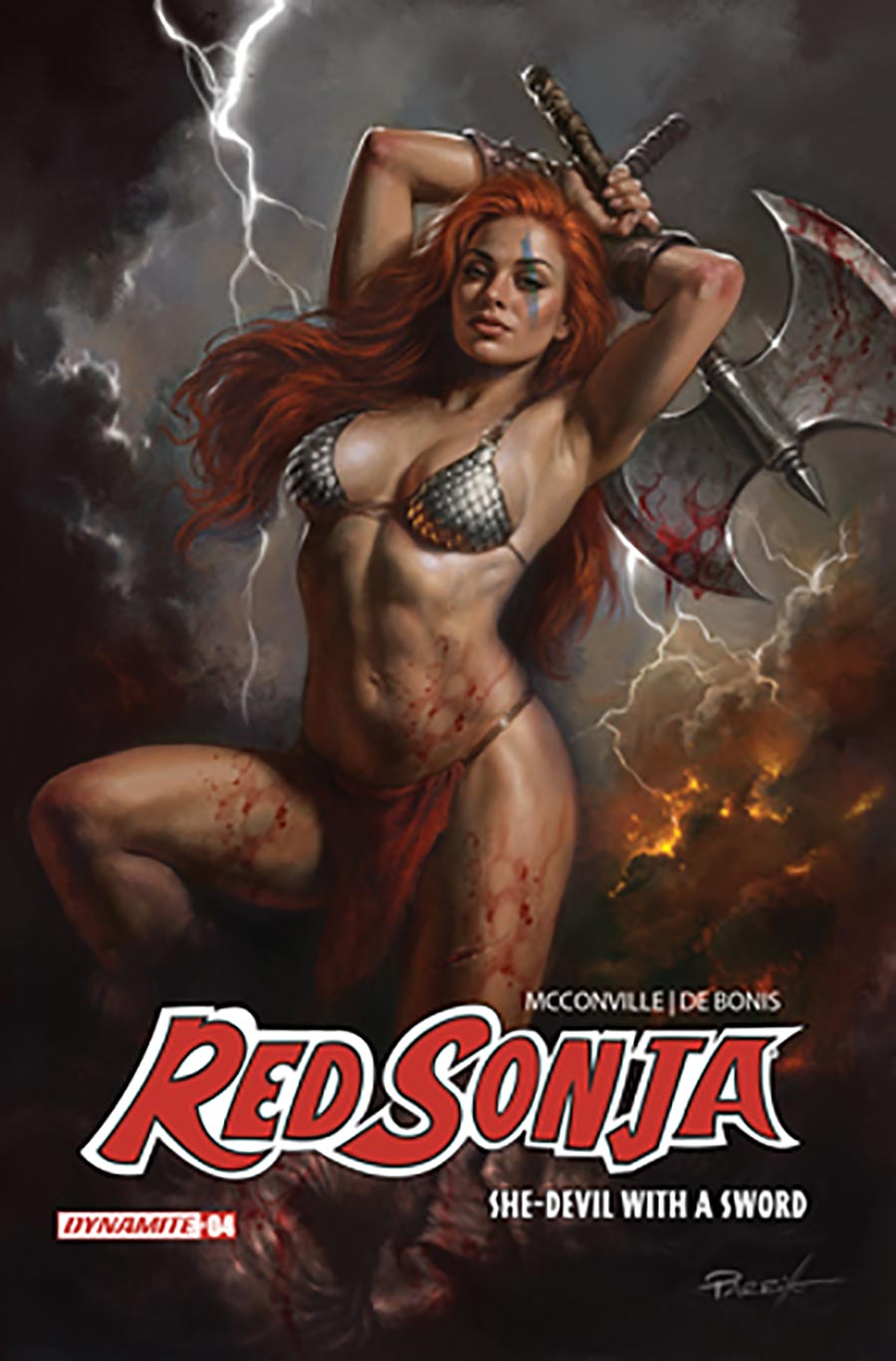 Red Sonja She-Devil With A Sword #4 Cover B Variant Lucio Parrillo Cover