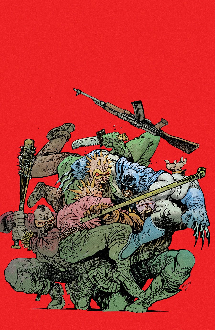 Harley Quinn Vol 4 #65 Cover E Variant Daniel Warren Johnson Dark Knight Returns 40th Anniversary Card Stock Cover (DC All In)