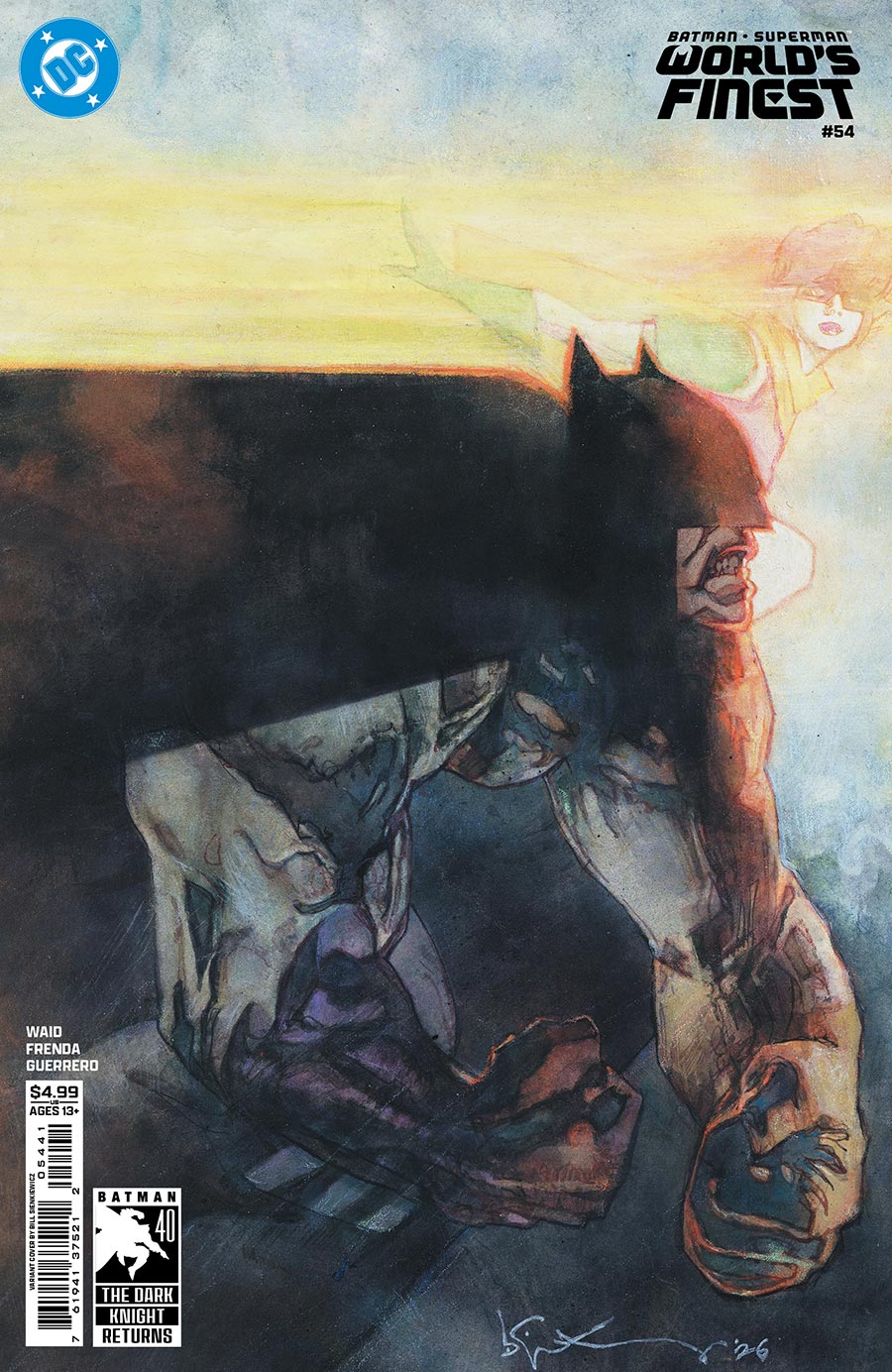Batman Superman Worlds Finest #54 Cover D Variant Bill Sienkiewicz Dark Knight Returns 40th Anniversary Card Stock Cover