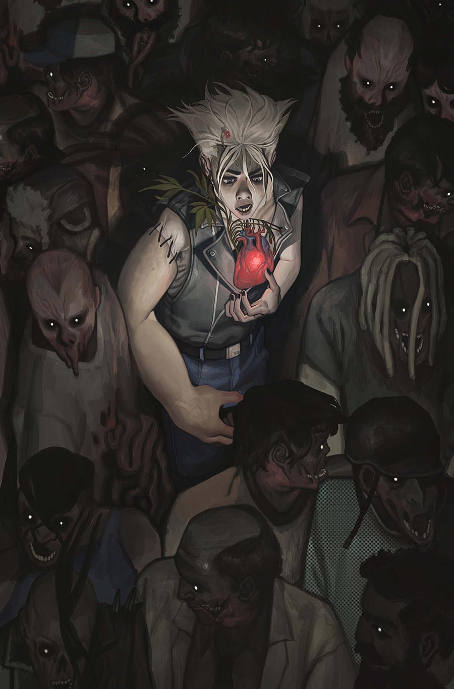 Bleeding Hearts #7 Cover B Variant Manny Vincent Carbonilla Card Stock Cover