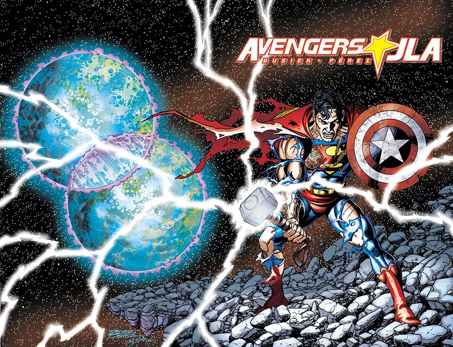 Avengers JLA #4 Facsimile Edition Cover A Regular George Perez Wraparound Cover