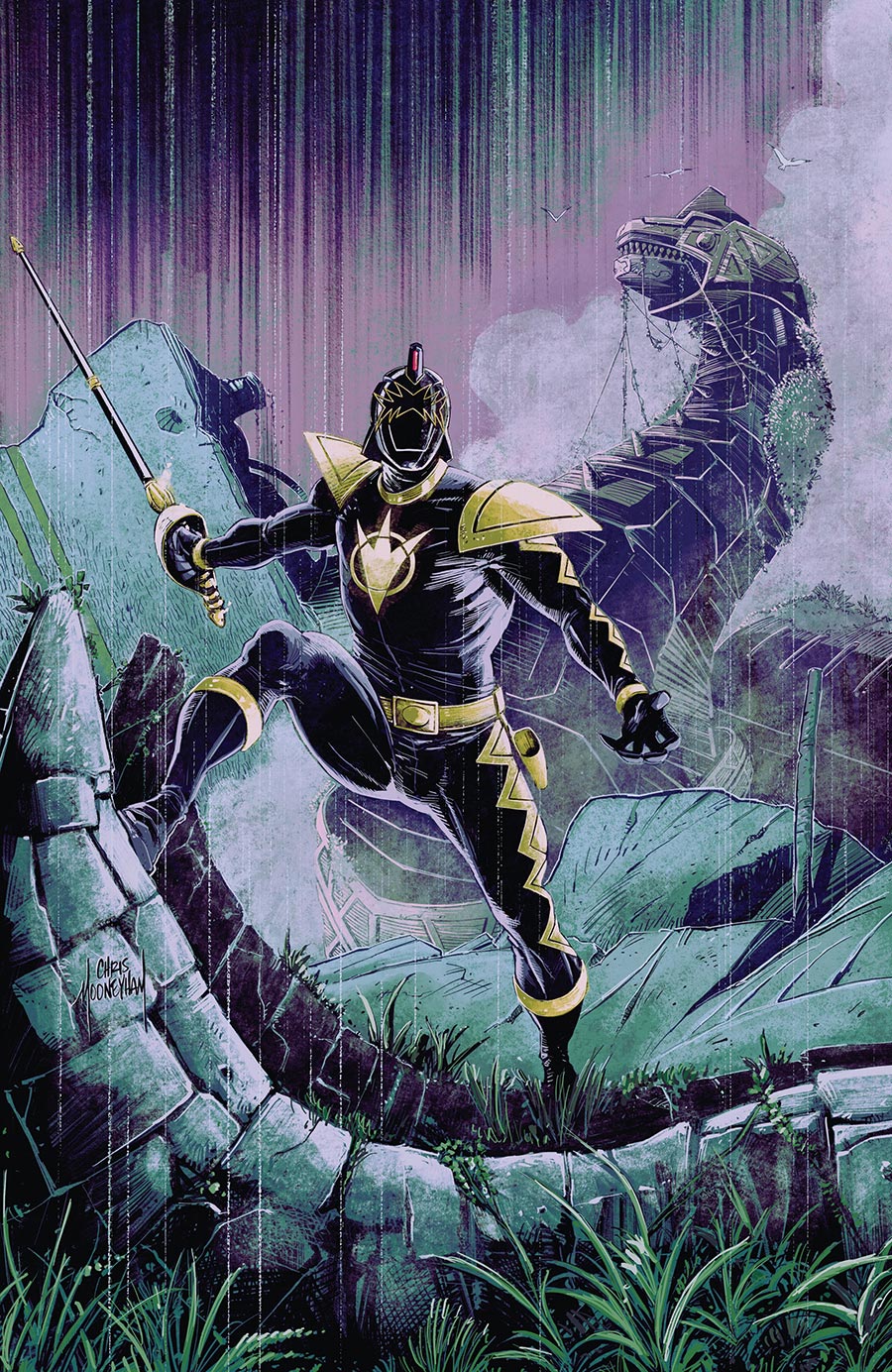 Power Rangers Green #1 Cover C Variant Chris Mooneyham Tommy Oliver Connecting Card Stock Cover