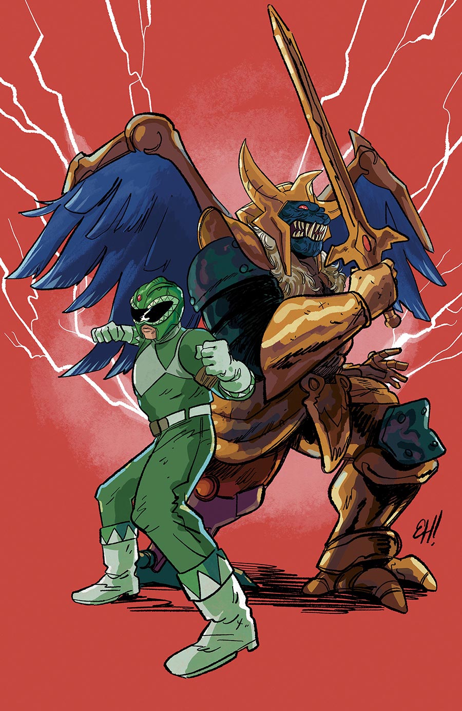 Power Rangers Green #1 Cover K Incentive Erica Henderson Virgin Variant Cover
