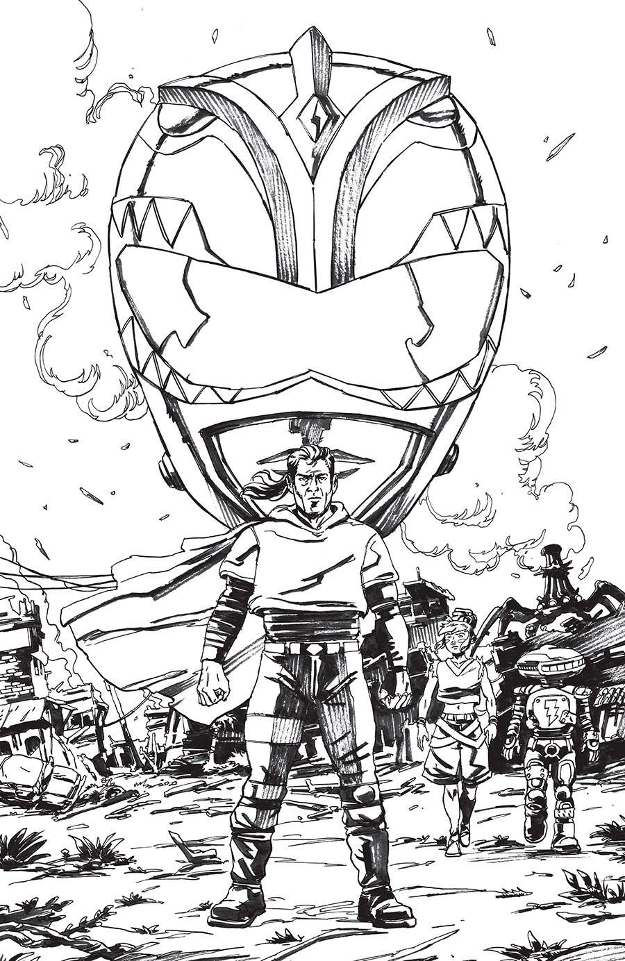 Power Rangers Green #1 Cover N Variant Gustaffo Vargas Unlimited Virgin Cover