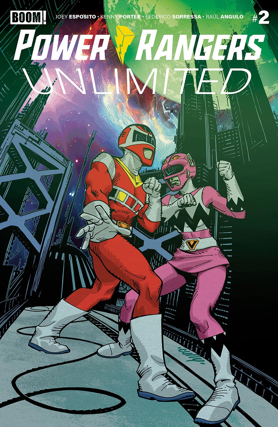 Power Rangers Unlimited #2 Cover B Variant Cully Hamner Cover