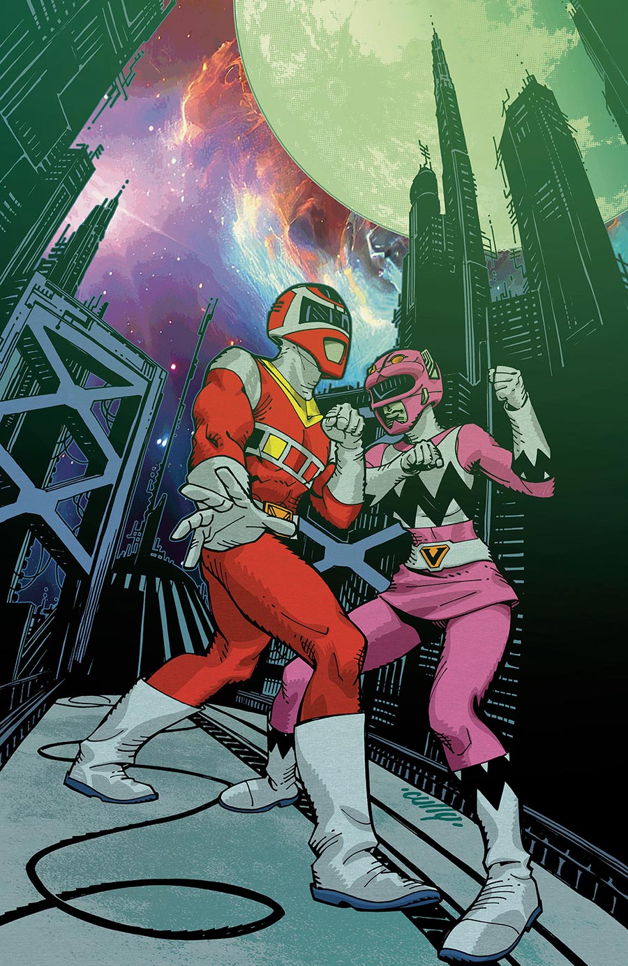 Power Rangers Unlimited #2 Cover E Incentive Cully Hamner Virgin Foil Cover