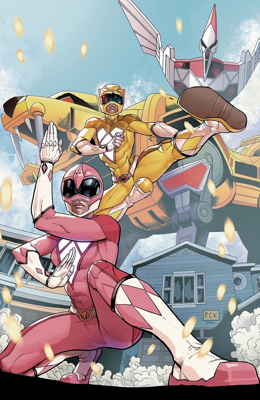 Mighty Morphin Power Rangers (BOOM Studios) Vol 2 #3 Cover F Incentive Phillip Sevy Virgin Foil Cover