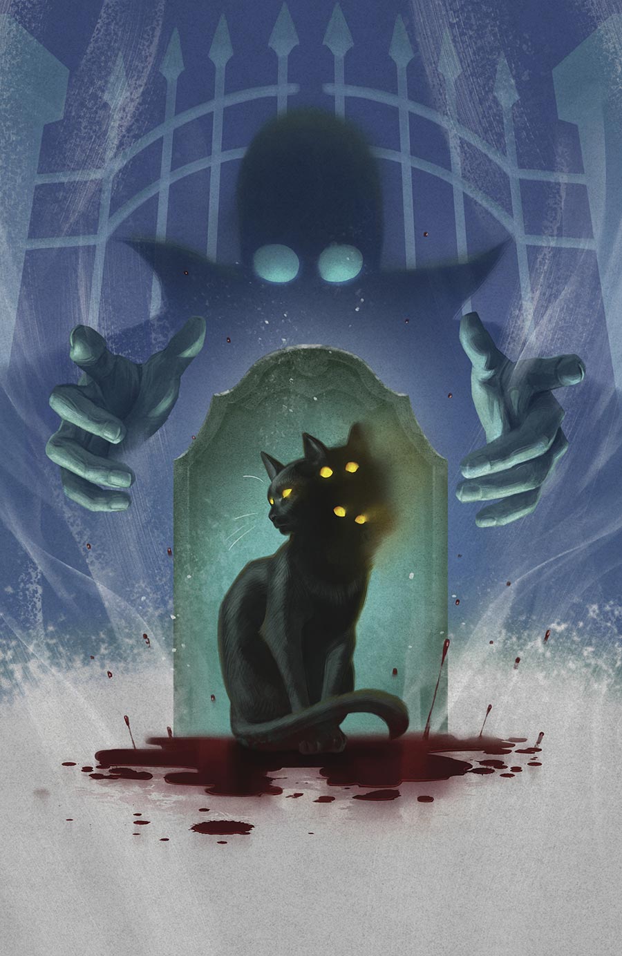 Stuff Of Nightmares The Cat In The Coffin #1 (One Shot) Cover E Variant Reiko Murakami Virgin Glow-In-The-Dark Cover