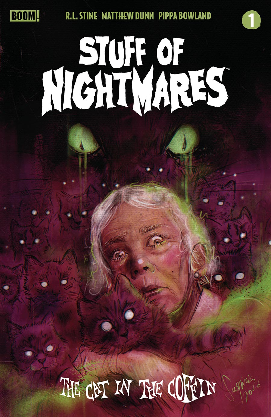 Stuff Of Nightmares The Cat In The Coffin #1 (One Shot) Cover H Variant Suspiria Vilchez Reveal Cover