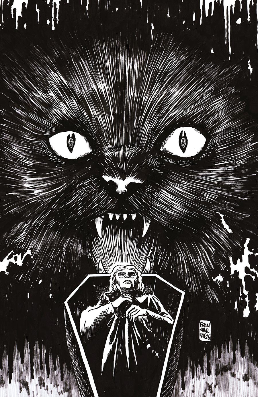 Stuff Of Nightmares The Cat In The Coffin #1 (One Shot) Cover I Variant Francesco Francavilla Unlimited Virgin Cover