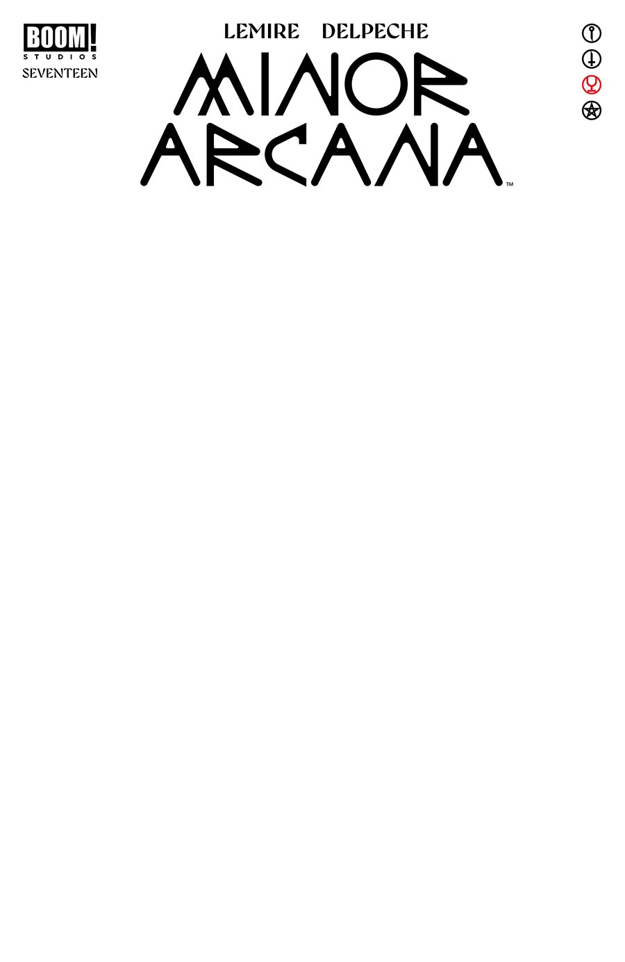 Minor Arcana #17 Cover C Variant Blank Cover