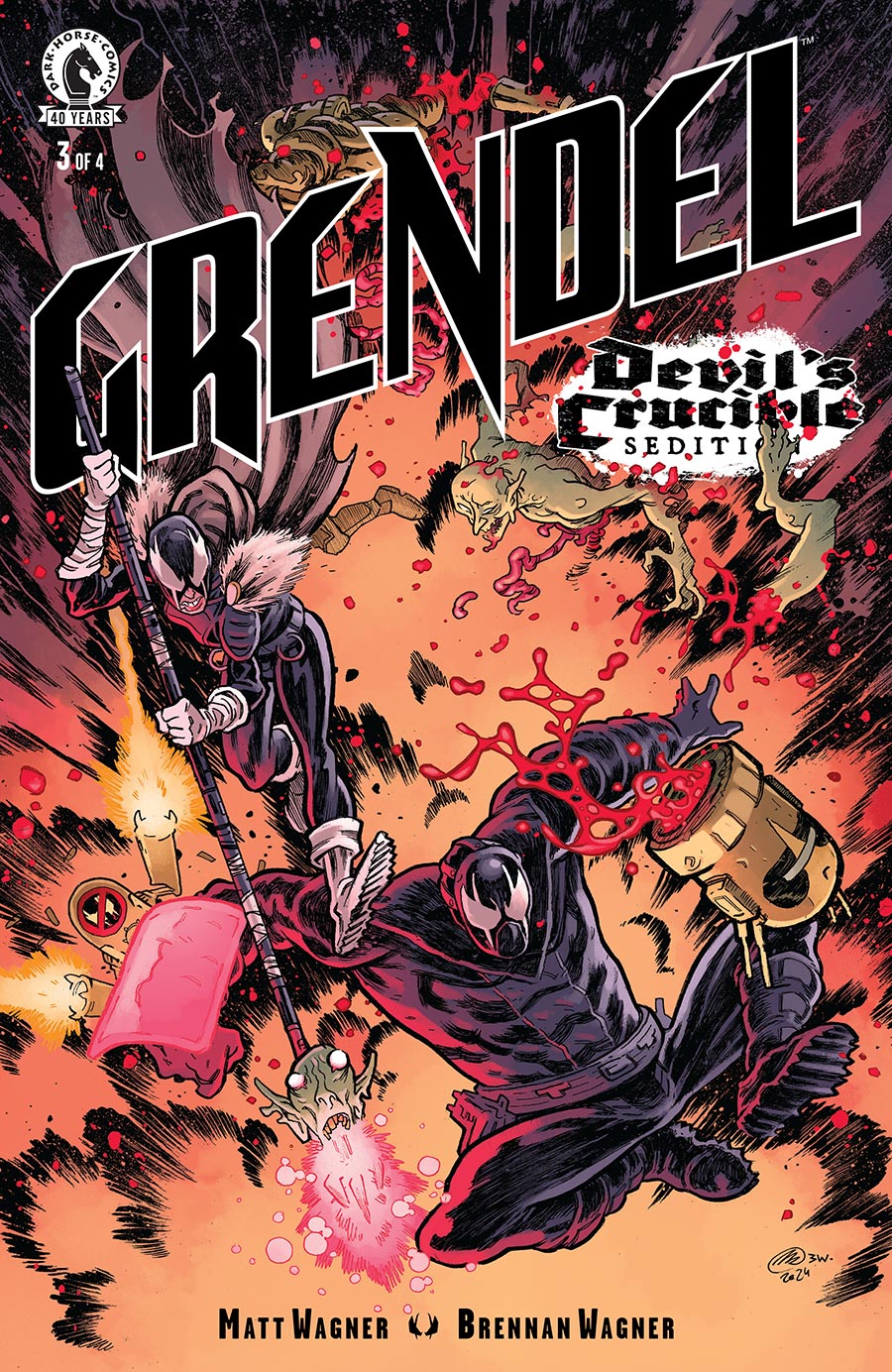 Grendel Devils Crucible Sedition #3 Cover B Variant Mark Laszlo Cover