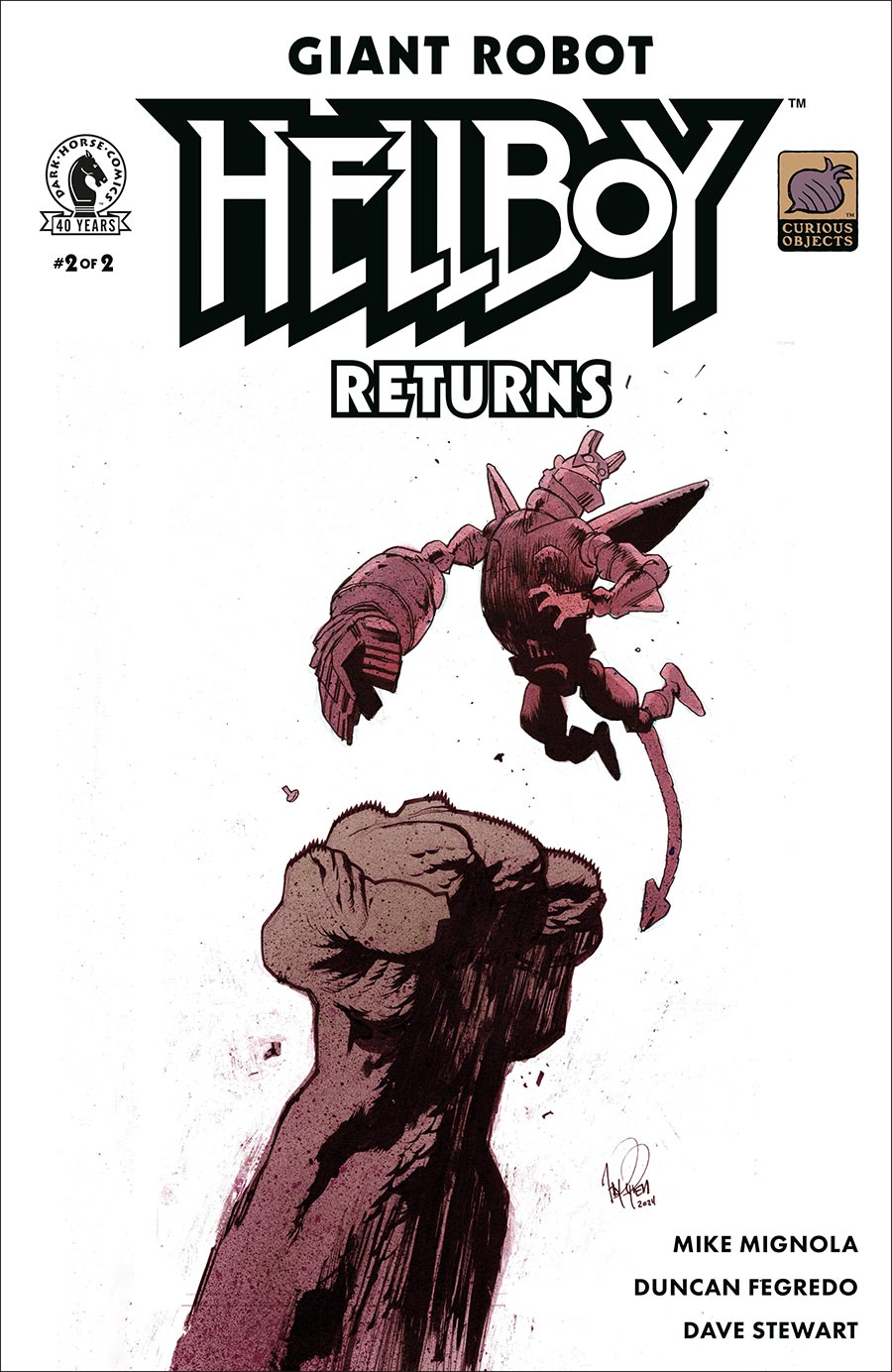 Giant Robot Hellboy Returns #2 Cover B Variant James Harren Cover
