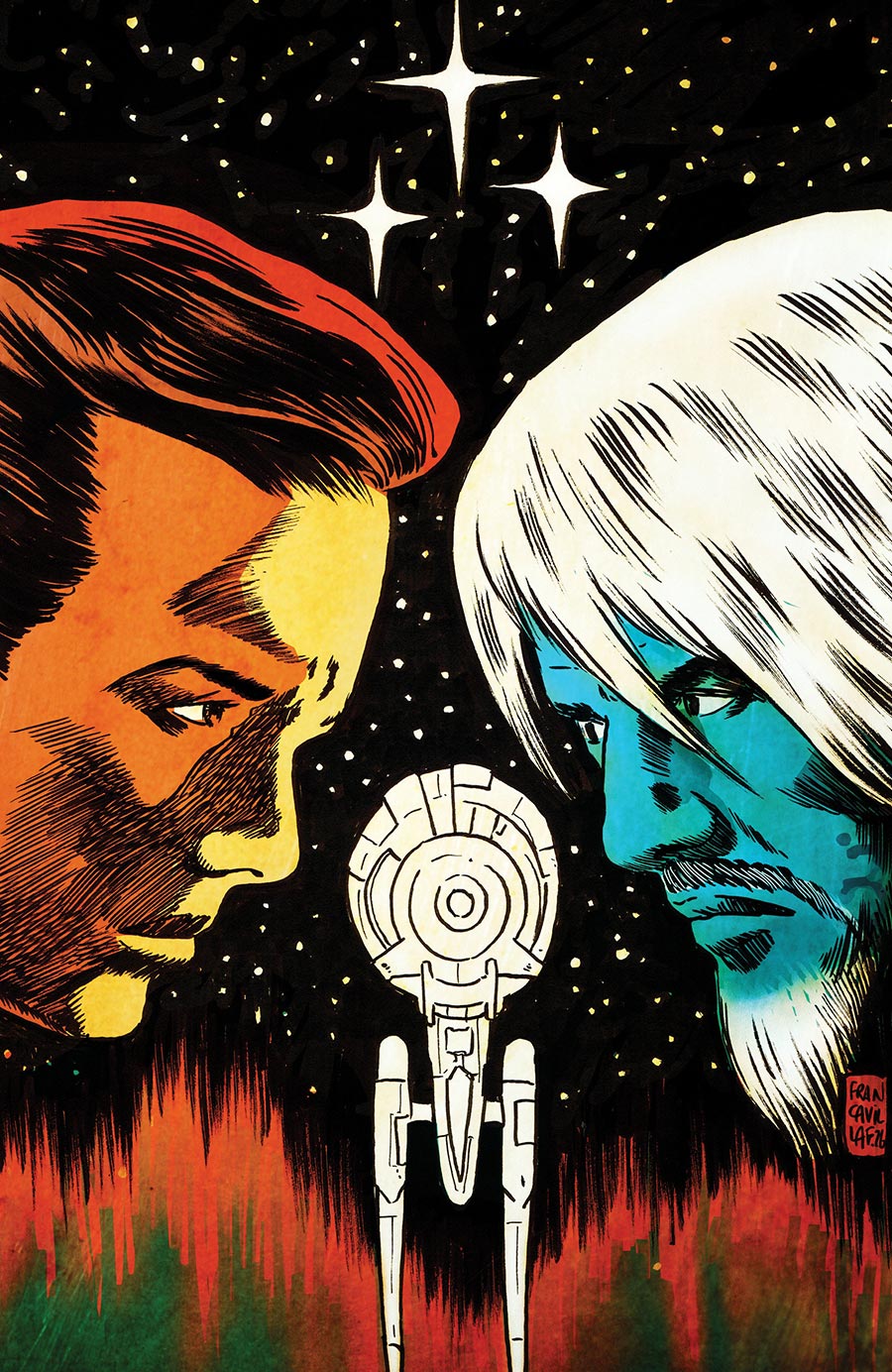 Star Trek The Last Starship #10 Cover C Incentive Francesco Francavilla Virgin Cover