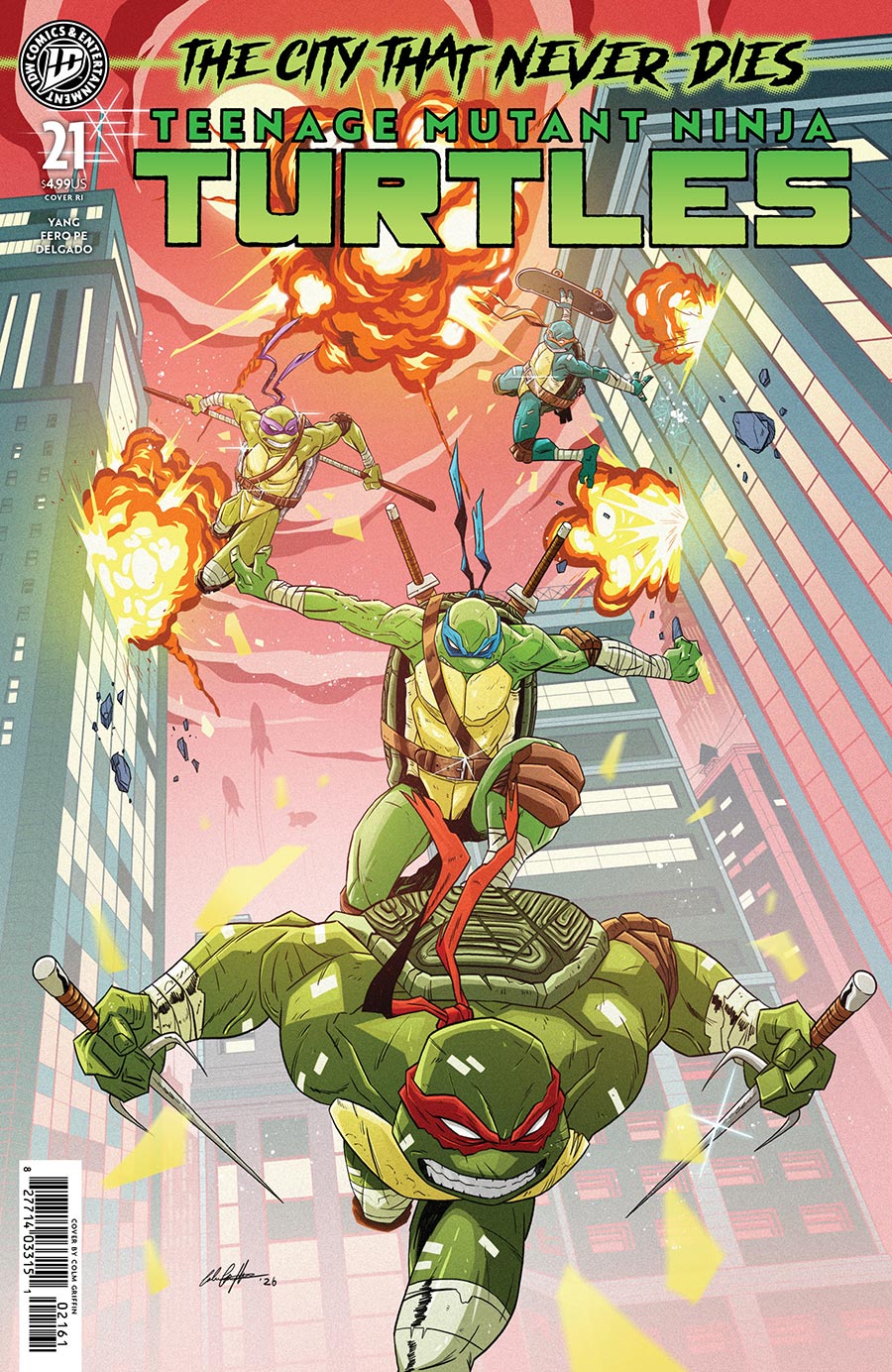 Teenage Mutant Ninja Turtles Vol 6 #21 Cover G Incentive Colm Griffin Variant Cover