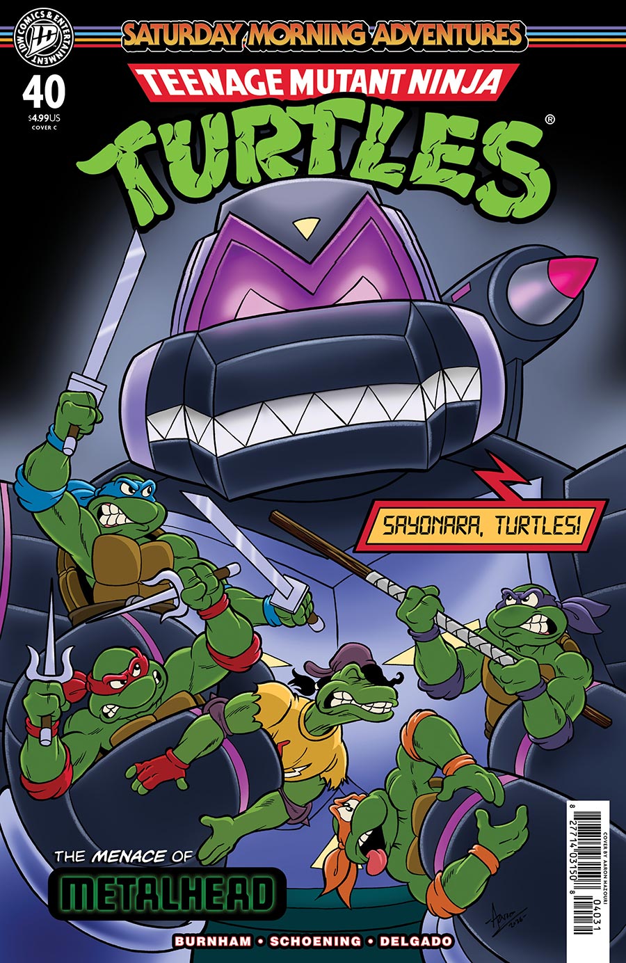 Teenage Mutant Ninja Turtles Saturday Morning Adventures Continued #40 Cover C Variant Aaron Hazouri Cover