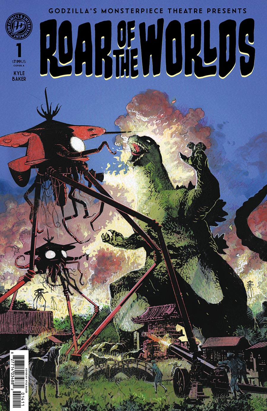 Godzillas Monsterpiece Theatre Presents Roar Of The Worlds #1 (One Shot) Cover B Variant Kyle Baker Cover