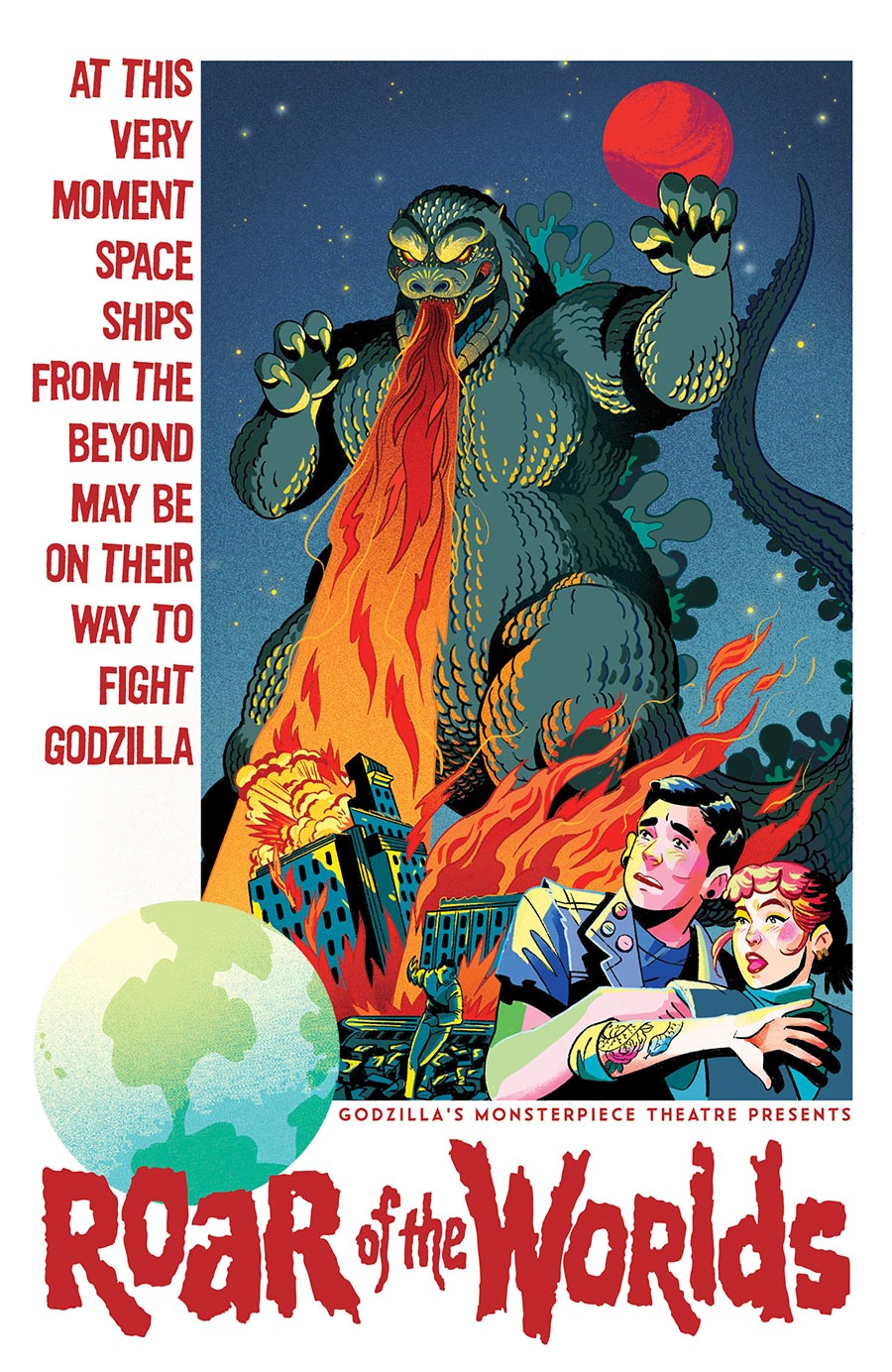 Godzillas Monsterpiece Theatre Presents Roar Of The Worlds #1 (One Shot) Cover D Incentive Nicole Goux Variant Cover
