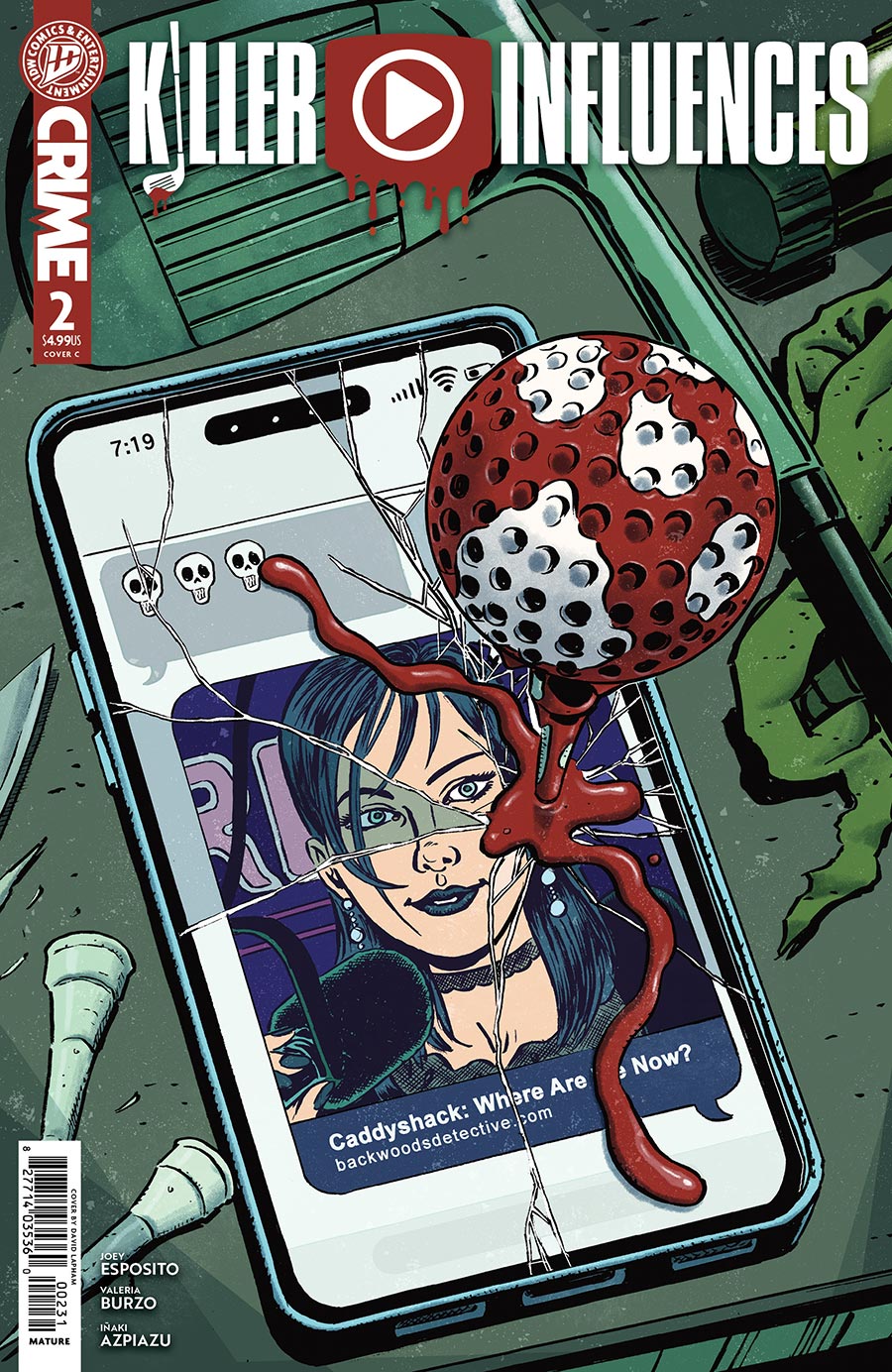Killer Influences #2 Cover C Variant David Lapham Cover