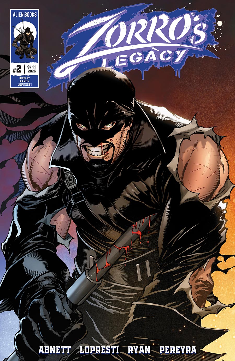 Zorros Legacy #2 Cover A Regular Aaron Lopresti Cover