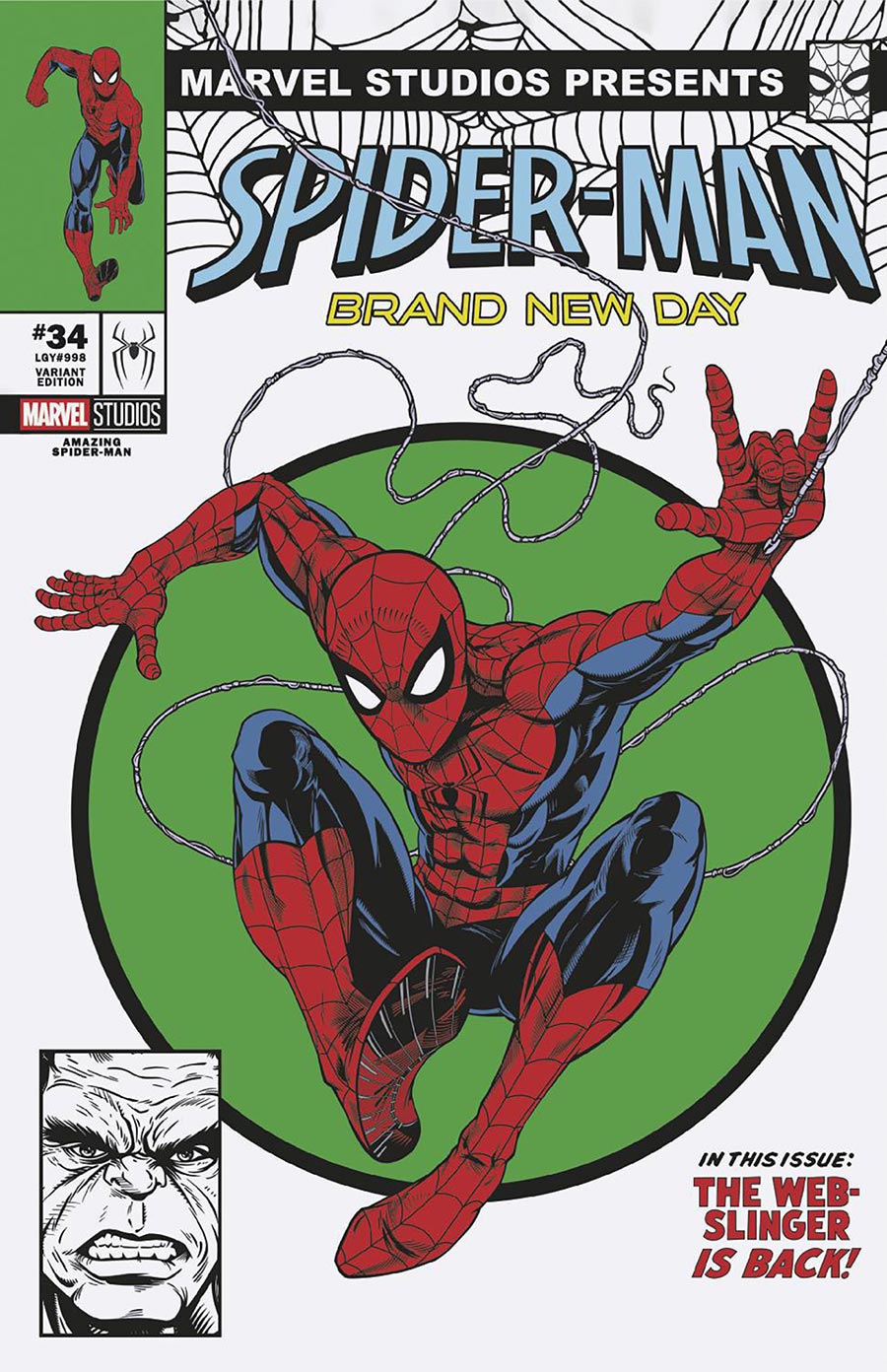 Amazing Spider-Man Vol 7 #34 Cover D Variant Adam Stafford Spider-Man Brand New Day Marvel Studios Cover (#998)