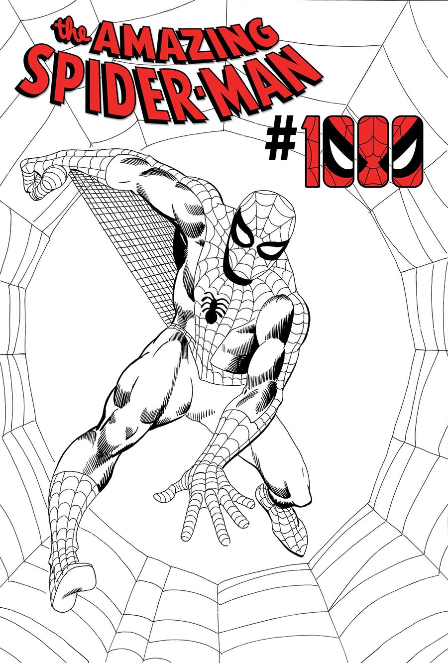 Amazing Spider-Man Vol 7 #1000 Cover Z-B Incentive Steve Ditko Black & White Cover