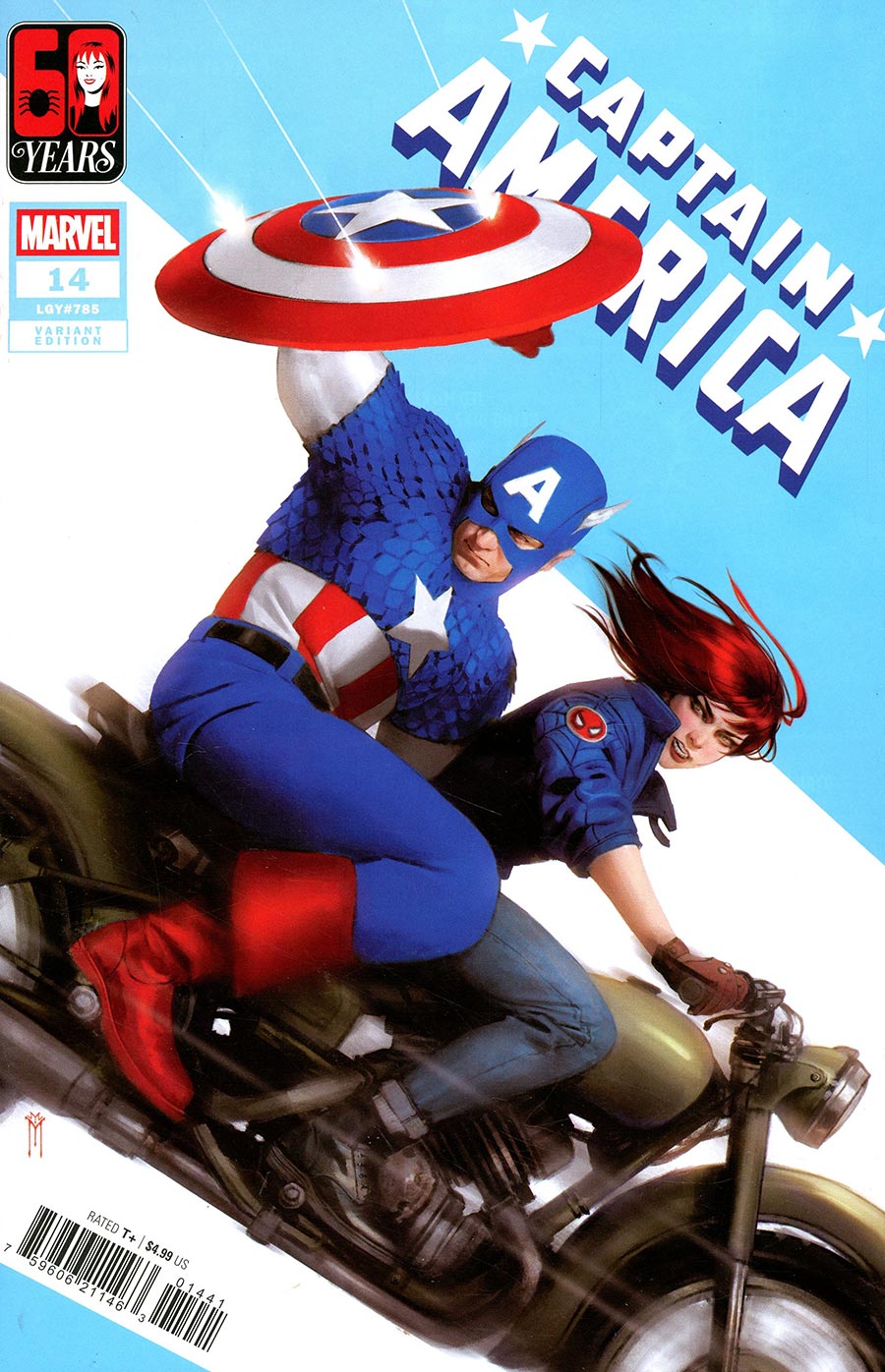 Captain America Vol 11 #14 Cover B Variant Miguel Mercado Mary Jane Watson Cover (Armageddon Tie-In) (Limit 1 Per Customer)