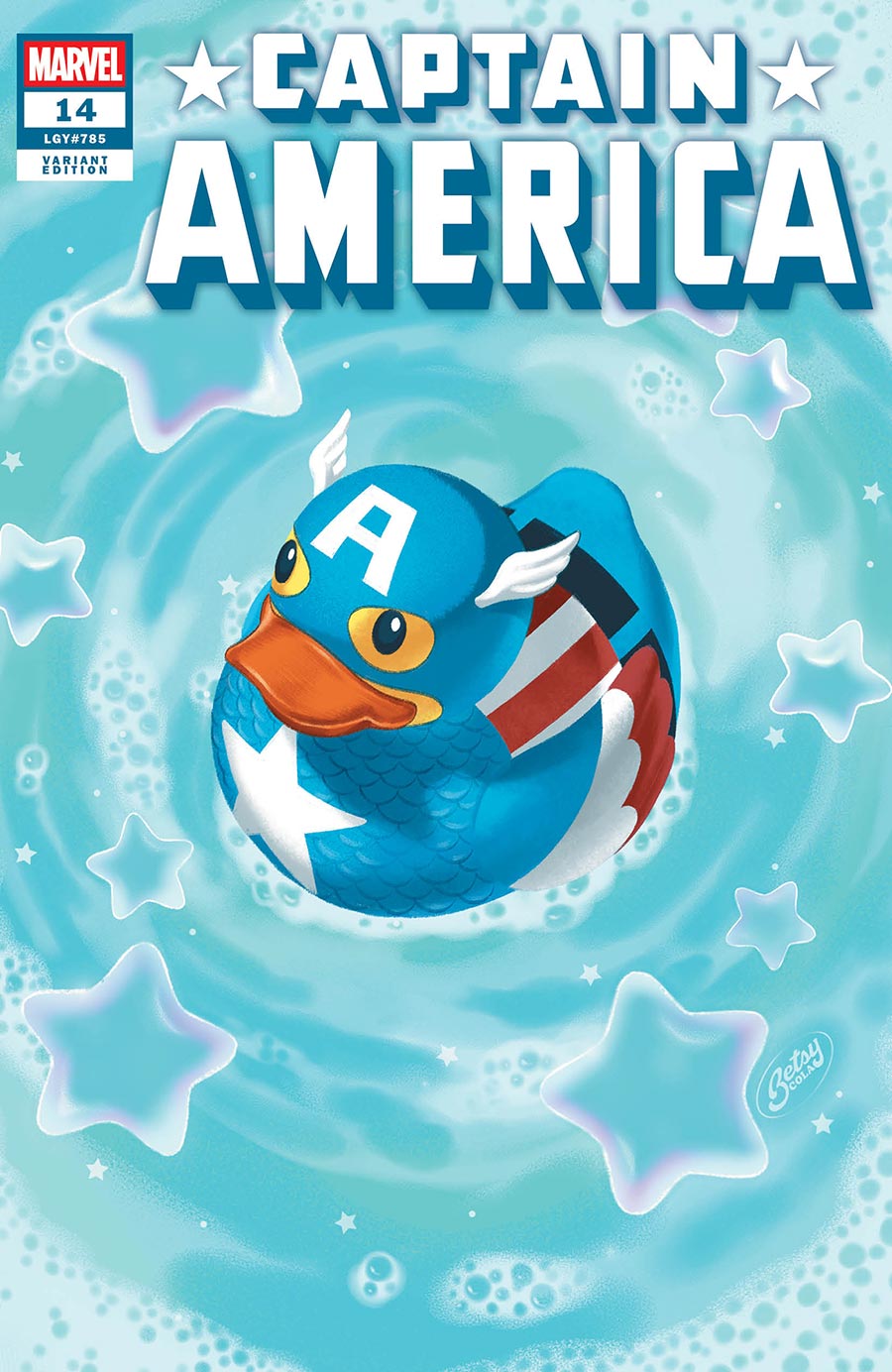 Captain America Vol 11 #14 Cover D Variant Betsy Cola Marvel Duck Cover (Armageddon Tie-In) (Limit 1 Per Customer)
