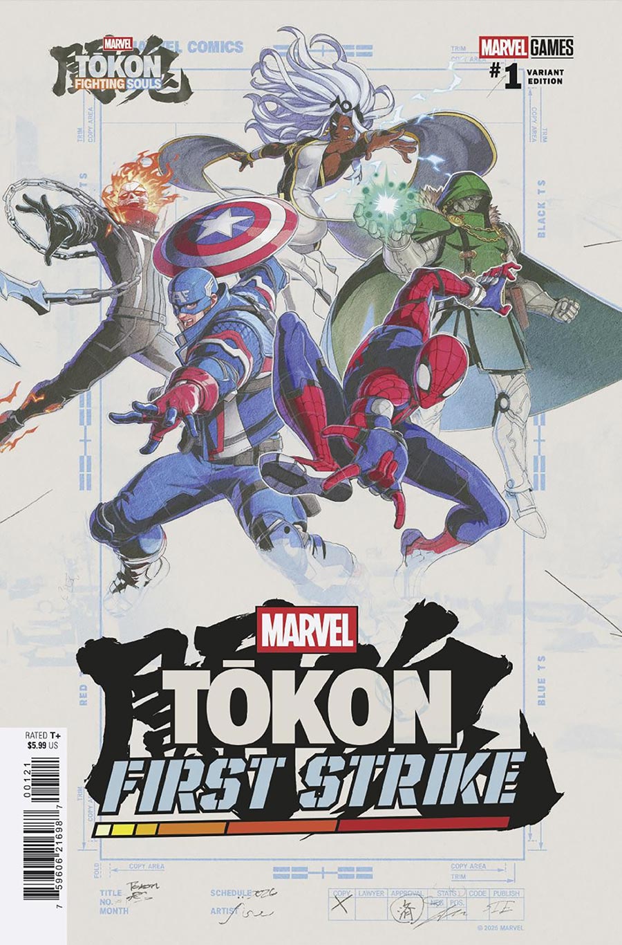 Marvel Tokon First Strike #1 (One Shot) Cover B Variant Marvel Tokon Fighting Souls Cover