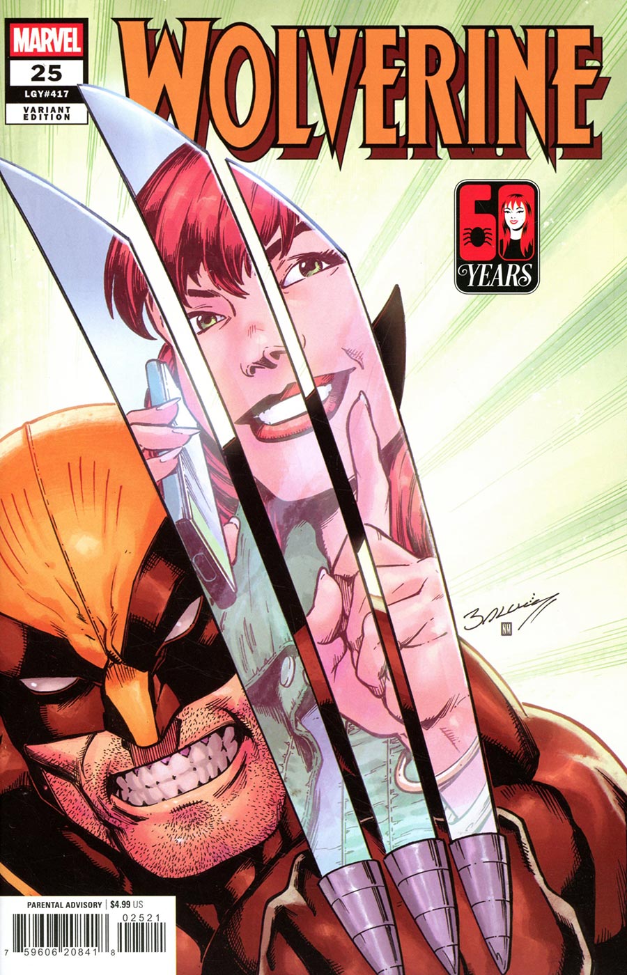 Wolverine Vol 8 #25 Cover B Variant Mark Bagley Mary Jane Watson Cover