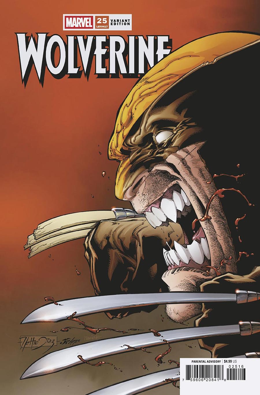 Wolverine Vol 8 #25 Cover F Incentive Netho Diaz Variant Cover
