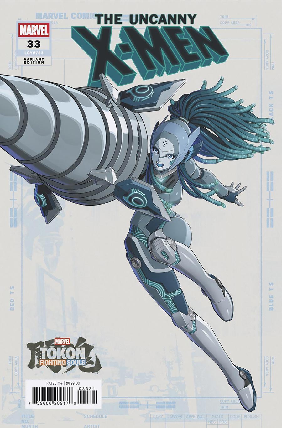 Uncanny X-Men Vol 6 #33 Cover C Variant Marvel Tokon Fighting Souls Cover (Limit 1 Per Customer)
