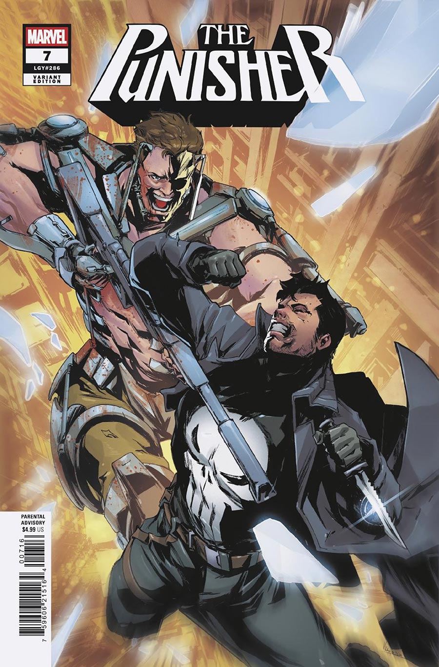Punisher Vol 14 #7 Cover E Incentive Paolo Villanelli Variant Cover