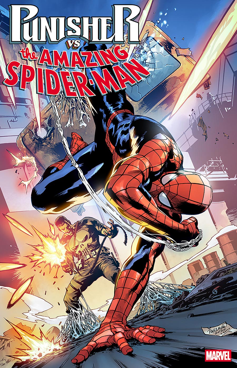 Punisher vs The Amazing Spider-Man #2 Cover E Incentive Carlo Pagulayan Variant Cover