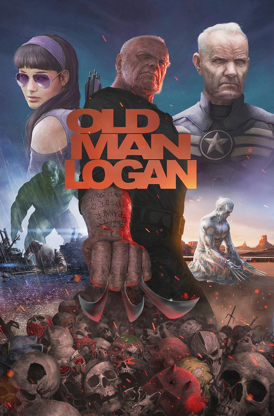 Wolverine Old Man Logan Omnibus Vol 1 HC Direct Market Rahzzah Variant Cover